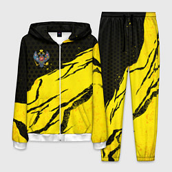 Костюм мужской Российская империя - Желтые потертости, цвет: 3D-белый