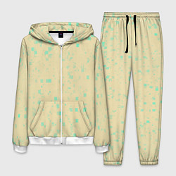Костюм мужской Color beige turquoise, цвет: 3D-белый