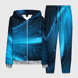 Костюм мужской Абстракция волнистых линий, цвет: 3D-меланж