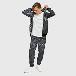 Костюм мужской Славянский орнамент Макошь, цвет: 3D-черный — фото 2