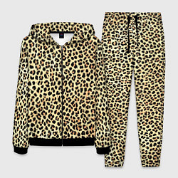 Костюм мужской Мелкий леопардовый, цвет: 3D-черный
