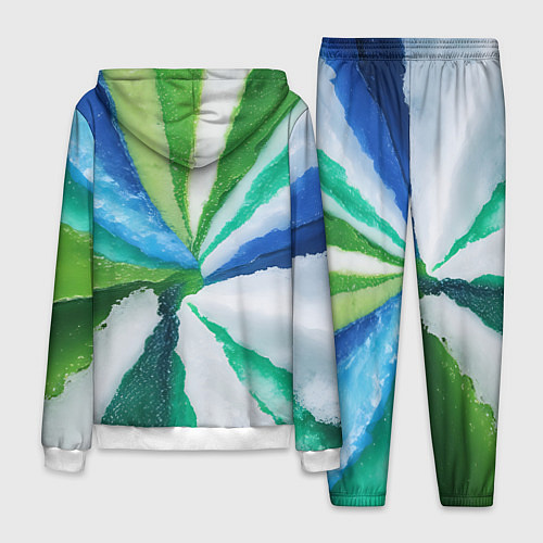 Мужской костюм Радуга цветов мальдивских островов / 3D-Белый – фото 2