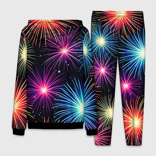 Мужской костюм Стилизованный праздничный салют / 3D-Черный – фото 2