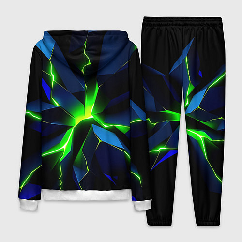 Мужской костюм Neon green glow / 3D-Белый – фото 2