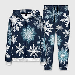 Костюм мужской Снежное небо, цвет: 3D-белый