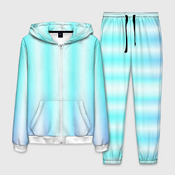 Костюм мужской Neon white blue lines, цвет: 3D-белый