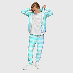 Костюм мужской Neon white blue lines, цвет: 3D-белый — фото 2