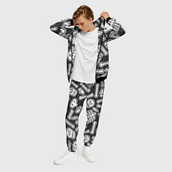 Костюм мужской Черепки и костяшки, цвет: 3D-черный — фото 2