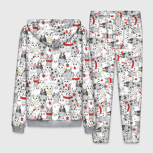 Мужской костюм Новогодние котики / 3D-Меланж – фото 2