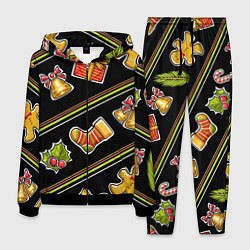 Костюм мужской Рождественский дух, цвет: 3D-черный