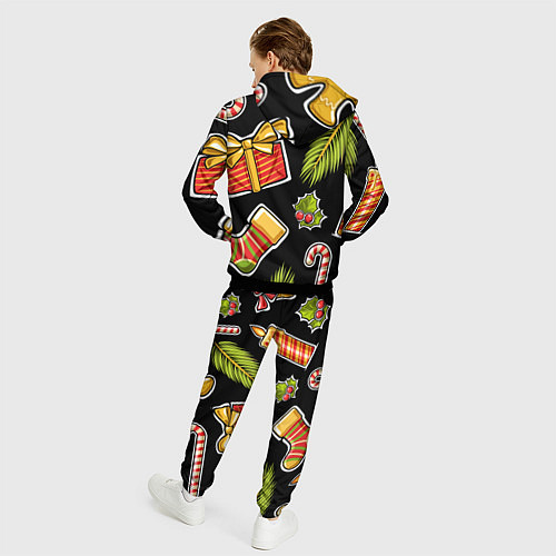 Мужской костюм Рождественский вайб / 3D-Черный – фото 4
