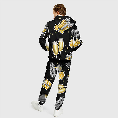 Мужской костюм Новогодний вайб / 3D-Черный – фото 4