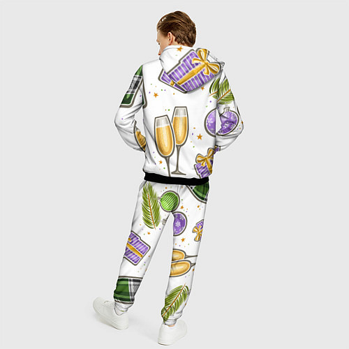 Мужской костюм Новогодний вайб / 3D-Черный – фото 4