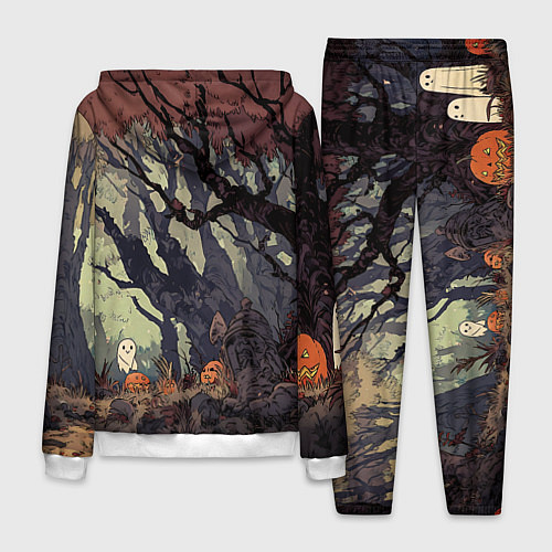 Мужской костюм Призрачный лес / 3D-Белый – фото 2