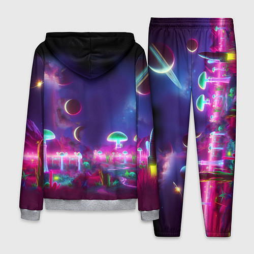 Мужской костюм Космонавт Шрук в неоновом скафандре на загадочной / 3D-Меланж – фото 2