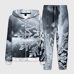 Мужской костюм Снежинка на черно белое