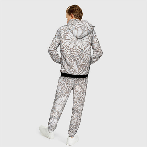 Мужской костюм Вензельные цветы / 3D-Черный – фото 4