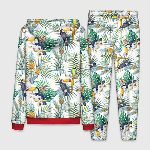 Мужской костюм Летний попугай / 3D-Красный – фото 2