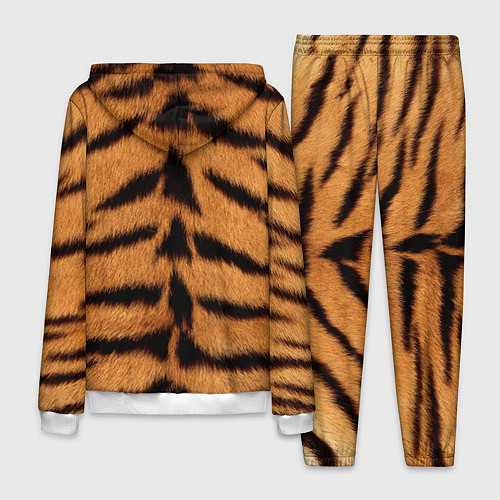 Мужской костюм Взгляд тигра / 3D-Белый – фото 2