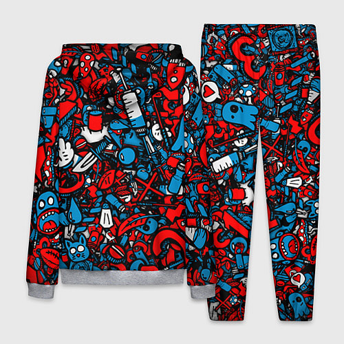Мужской костюм Стикербомбинг / 3D-Меланж – фото 2