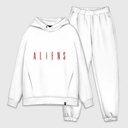 Мужской костюм оверсайз ALIENS, цвет: белый