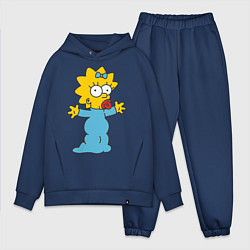 Мужской костюм оверсайз Maggie Simpson, цвет: тёмно-синий