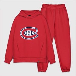 Мужской костюм оверсайз Montreal Canadiens, цвет: красный