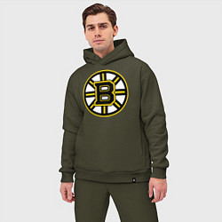 Мужской костюм оверсайз Boston Bruins, цвет: хаки — фото 2