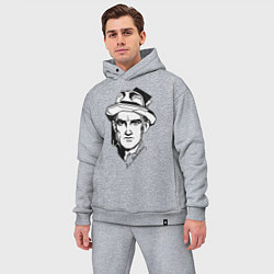 Мужской костюм оверсайз Маяковский, цвет: меланж — фото 2