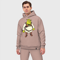 Мужской костюм оверсайз Shrek 3, цвет: пыльно-розовый — фото 2