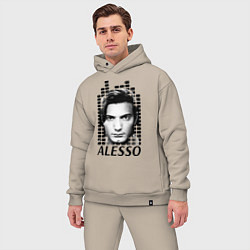 Мужской костюм оверсайз EQ: Alesso, цвет: миндальный — фото 2