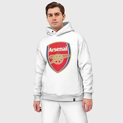 Мужской костюм оверсайз Arsenal FC, цвет: белый — фото 2