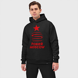 Мужской костюм оверсайз Poker Moscow, цвет: черный — фото 2