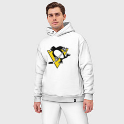 Мужской костюм оверсайз Pittsburgh Penguins, цвет: белый — фото 2