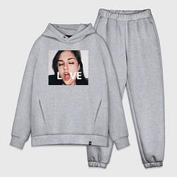 Мужской костюм оверсайз Sasha Grey LOVE, цвет: меланж