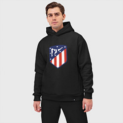 Мужской костюм оверсайз Atletico Madrid, цвет: черный — фото 2