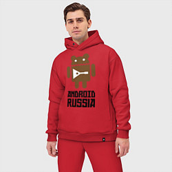 Мужской костюм оверсайз Android Russia, цвет: красный — фото 2