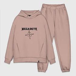 Мужской костюм оверсайз Megadeth Compass, цвет: пыльно-розовый