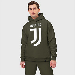 Мужской костюм оверсайз FC Juventus, цвет: хаки — фото 2