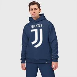 Мужской костюм оверсайз FC Juventus, цвет: тёмно-синий — фото 2