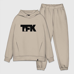 Мужской костюм оверсайз TFK: Black Logo