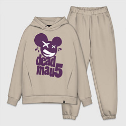 Мужской костюм оверсайз DeadMau5, цвет: миндальный