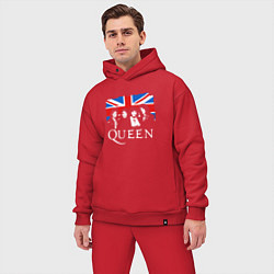 Мужской костюм оверсайз Queen UK, цвет: красный — фото 2
