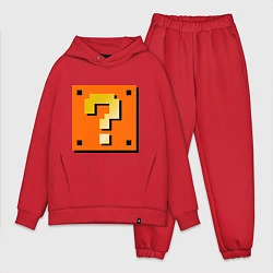Мужской костюм оверсайз Mario box, цвет: красный