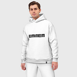 Мужской костюм оверсайз Eminem: minimalism, цвет: белый — фото 2