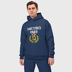Мужской костюм оверсайз Metro 2033, цвет: тёмно-синий — фото 2