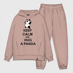 Мужской костюм оверсайз Keep Calm & Hug A Panda