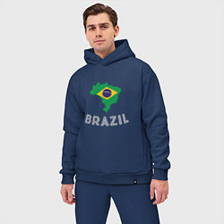 Мужской костюм оверсайз Brazil Country, цвет: тёмно-синий — фото 2