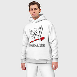 Мужской костюм оверсайз WWE universe, цвет: белый — фото 2