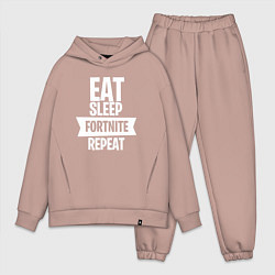 Мужской костюм оверсайз Eat Sleep Fortnite Repeat